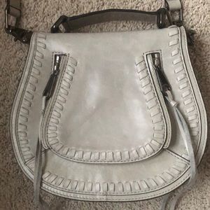 Rebecca Minkoff gray vanity saddle bag